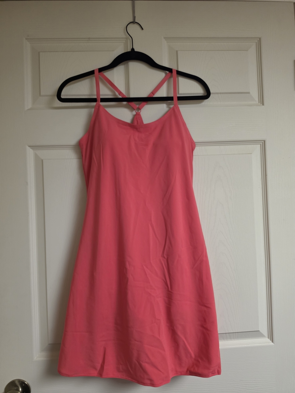 Outdoor Voices Coral Pink Strappy Mini Dress